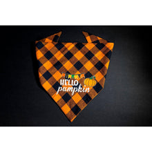 Load image into Gallery viewer, Julia Rose Halloween dog triangle collar scarf, Halloween dog bandana triangle style
