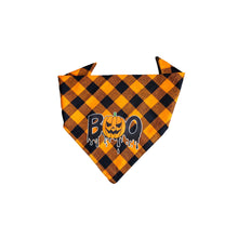 Load image into Gallery viewer, Julia Rose Halloween dog triangle collar scarf, Halloween dog bandana triangle style