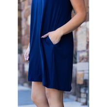 Load image into Gallery viewer, Ready to Ship | The Kacey - Navy Swing Dress
