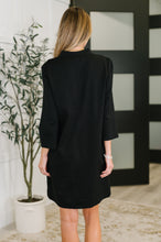 Load image into Gallery viewer, Portfolio Quarter Sleeve Dress in Black