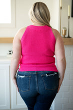 Load image into Gallery viewer, Previous Engagement Halter Neck Sweater Tank in Pink