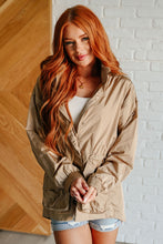 Load image into Gallery viewer, Rain, Rain Go Away Parachute Jacket in Camel