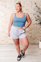 Load image into Gallery viewer, We're Only Getting Better Drawstring Shorts in Grey