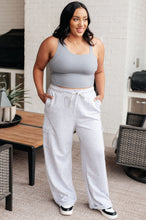 Load image into Gallery viewer, Run, Don't Walk Cargo Sweatpants in Grey