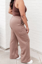 Load image into Gallery viewer, Run, Don't Walk Cargo Sweatpants in Smokey Brown