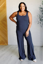 Load image into Gallery viewer, Shavasana Everyday Wide Leg Jumpsuit in Navy