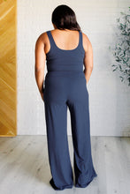 Load image into Gallery viewer, Shavasana Everyday Wide Leg Jumpsuit in Navy