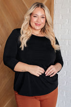 Load image into Gallery viewer, Signature Classic Round Neck Top in Black