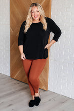 Load image into Gallery viewer, Signature Classic Round Neck Top in Black