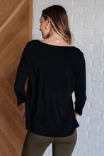 Load image into Gallery viewer, Signature Classic Round Neck Top in Black