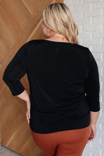 Load image into Gallery viewer, Signature Classic Round Neck Top in Black