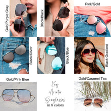 Load image into Gallery viewer, PREORDER: Kay Aviator Sunglasses in Eight Colors