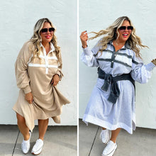 Load image into Gallery viewer, PREORDER: Varsity Jersey Dress in Two Colors