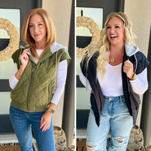 Load image into Gallery viewer, PREORDER: Cheyenne Hooded Puffer Vest in Two Colors