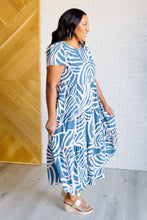 Load image into Gallery viewer, Surf Watch Tiered Midi Dress