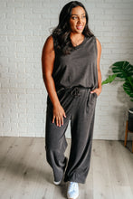 Load image into Gallery viewer, Taking It Easy Tank and Pants Set in Black