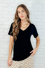 Load image into Gallery viewer, The Every Outfit Basic V-Neck Top in Black