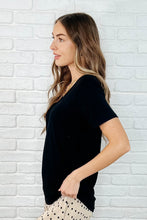 Load image into Gallery viewer, The Every Outfit Basic V-Neck Top in Black