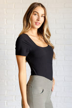 Load image into Gallery viewer, They're Not Like Us Square Neck Bodysuit in Black