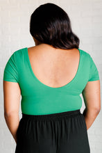 Load image into Gallery viewer, They're Not Like Us Square Neck Bodysuit in Emerald Green