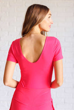 Load image into Gallery viewer, They're Not Like Us Square Neck Bodysuit in Flamingo Pink