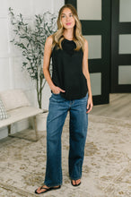 Load image into Gallery viewer, Thread Theory Round Neck Tank in Black