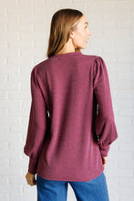 Load image into Gallery viewer, When the Sun Goes Down Mineral Wash Ribbed Knit Top in Wine