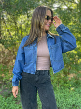 Load image into Gallery viewer, PREORDER: Oversized Pocket Denim Jacket