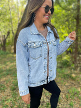 Load image into Gallery viewer, PREORDER: Light Wash Denim Jacket