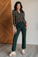 Load image into Gallery viewer, Lizzy Top in Navy and Teal Multi Floral