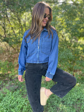 Load image into Gallery viewer, PREORDER: Oversized Pocket Denim Jacket