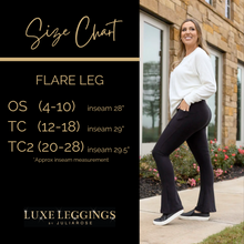 Load image into Gallery viewer, *Ready to Ship | The Reese Purple Flare Leggings