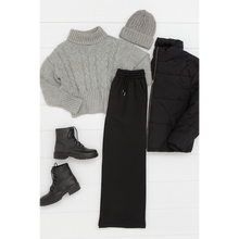 Load image into Gallery viewer, Jenna Comfy Wide Leg Fleece Pants with pockets and drawstring waist
Buttery soft wide leg fleece pants for women by Julia Rose