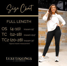 Load image into Gallery viewer, Soft black fleece-lined leggings with full length fit and pockets