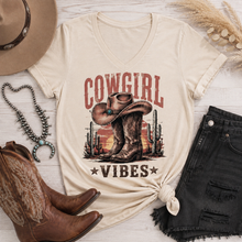 Load image into Gallery viewer, Cowgirl Vibes V-NECK