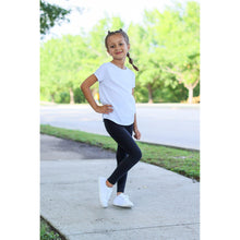 Load image into Gallery viewer, Julia Rose kids luxe leggings capris and biker shorts, Kids wearing Julia Rose luxe leggings