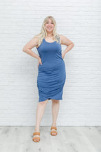 Load image into Gallery viewer, Blue Wrap Dress
