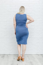 Load image into Gallery viewer, Blue Wrap Dress