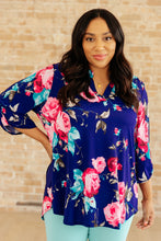 Load image into Gallery viewer, Lizzy Top in Royal Floral