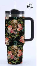 Load image into Gallery viewer, PREORDER: 40 oz Insulated Skull Tumblers in Assorted Designs