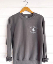 Load image into Gallery viewer, PREORDER: Spooky Season Embroidered Sweatshirt in Two Colors