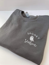 Load image into Gallery viewer, PREORDER: Spooky Season Embroidered Sweatshirt in Two Colors