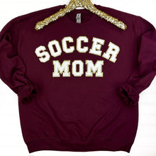 Load image into Gallery viewer, PREORDER: Soccer Mom Chenille Patch Sweatshirt
