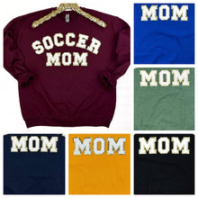 Load image into Gallery viewer, PREORDER: Soccer Mom Chenille Patch Sweatshirt