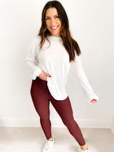 Load image into Gallery viewer, PREORDER: Molly Max Sculpt Diagonal Ribbed Leggings In Two Colors