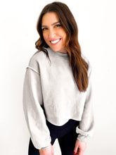 Load image into Gallery viewer, PREORDER: Izzy Inside-Out Cropped Sweatshirt In Assorted Colors