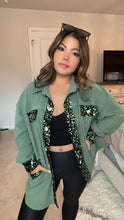 Load image into Gallery viewer, PREORDER: Bella Sequin Suede Shacket In Two Colors