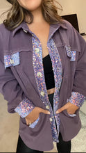 Load image into Gallery viewer, PREORDER: Bella Sequin Suede Shacket In Two Colors