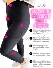 Load image into Gallery viewer, PREORDER: Molly Max Sculpt Diagonal Ribbed Leggings In Two Colors