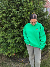 Load image into Gallery viewer, PREORDER: Embroidered Green Face Sweatshirt